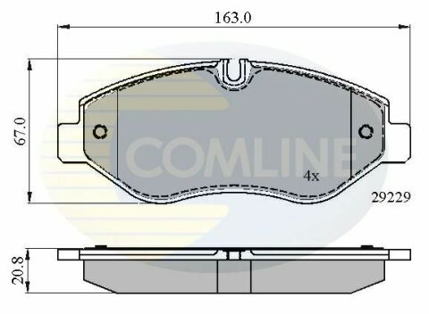 CBP01616 Comline - Тормозные колодки для дисков