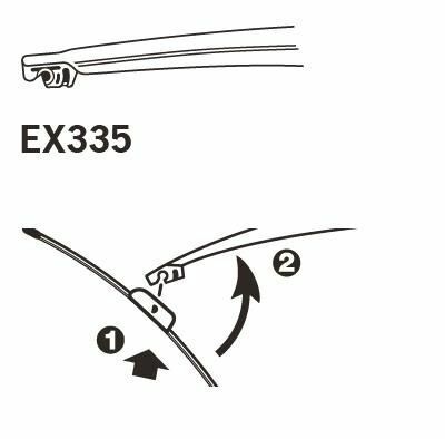 TRICO ExactFit Rear Щітка склоочисника ,задня OEM (330мм)