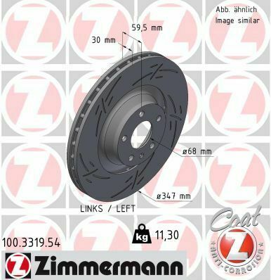 Диск тормозной (передний) Audi A6 04-11 (347х30) (L)