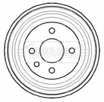 BBR7040 BORG & BECK - Гальмівний барабан
