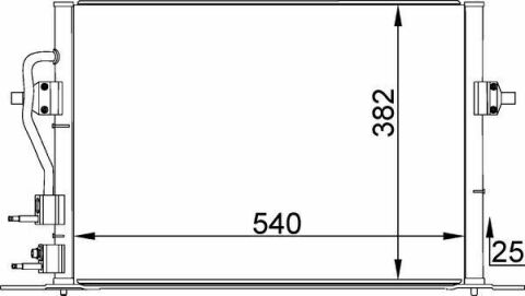 Радiатор  кондицiонера  FORD  MONDEO  II  (BAP)