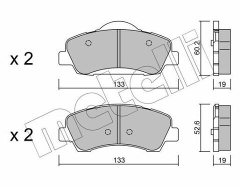 Колодки тормозные (передние) Citroen C4 Cactus 14-/Peugeot 301 12-/308 II 13-