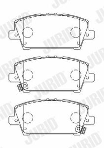 JURID HONDA Гальмівні колодки передн.Civic 06-