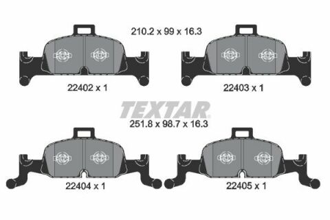 Колодки гальмівні (передні) Audi A4/A5/A6/A7/Q5 15- (Ate-Teves) Q+