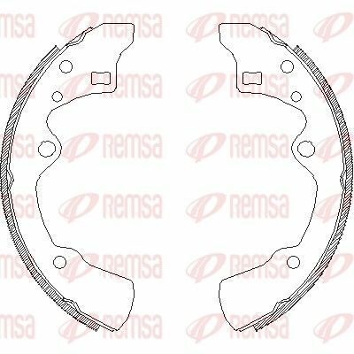 Колодки тормозные барабанные mazda 323/626-91.