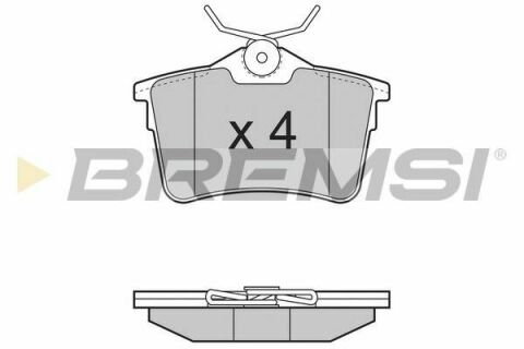 Гальмівні колодки зад. Berlingo/Partner 08-