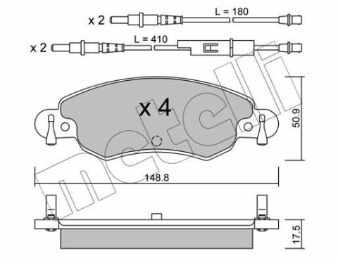 Колодки тормозные (передние) Citroen C5 1.6 HDi/1.8 16V 01-