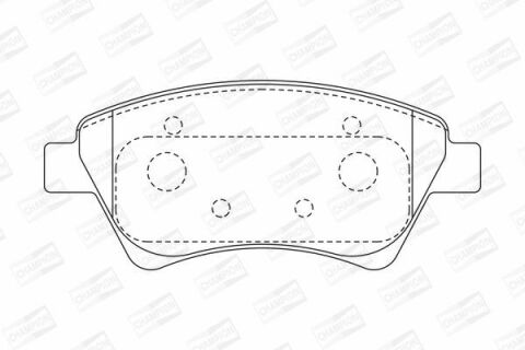 Тормозные колодки передние Kangoo, Megane II 02- RENAULT