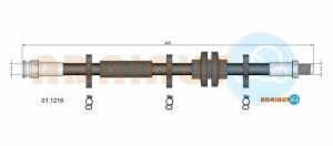 ADRIAUTO FIAT Шланг тормозной задний Alfa 164 87-