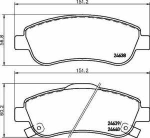 Гальмівні колодки перед. Honda CR-V 07- (bosch)