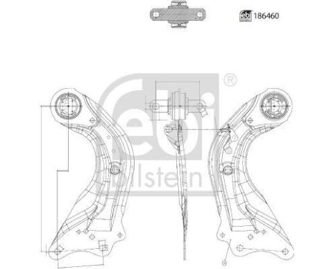 Рычаг подвески (задний) (R) Mazda 3 1.5/2.0/2.2D 13-19