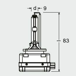 Автолампа D3S 42V 35W PK32d-5 Xenarc Original (Xenon)