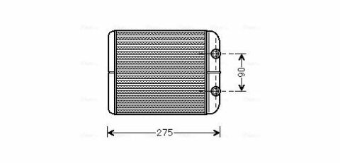 Радіатор печі Amarok, Touareg, Porsche, Audi Q7 06-VW