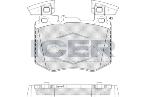 Колодки тормозные (передние) MB GLC-class (X253) 15-