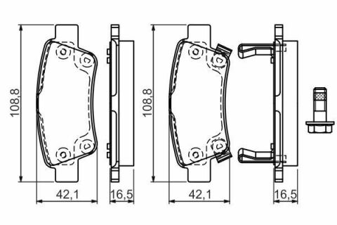 Колодки тормозные (задние) Honda CR-V III/IV 06- Колодки тормозные (задние) Honda CR-V III/IV 06-