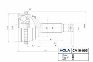 Комплект шарнірів, приводний вал
