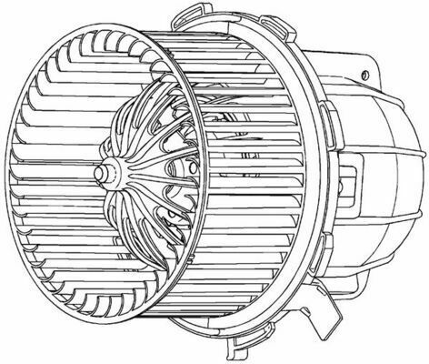 Моторчик печки Audi A4 07-16/A5 07-17/Q5 08-17 (+AC)