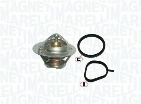 MAGNETI MARELLI FORD Термостат з прокладкою t-82C Fiesta V 01-, Focus II 04-, Mazda 2 03-