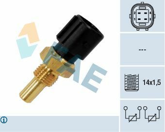 Датчик температури охолоджуючої рідини MB Sprinter/VW LT 2.3 -06 (4 конт.) (M14x1.5)