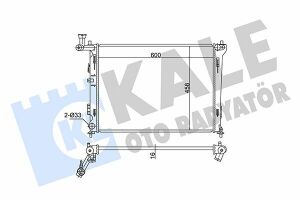 KALE HYUNDAI Радіатор охолодження i30, Elantra, Kia Ceed 1.4/1.6 06-