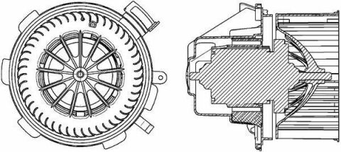 Моторчик печки MB Sprinter 906 06-(-AC)