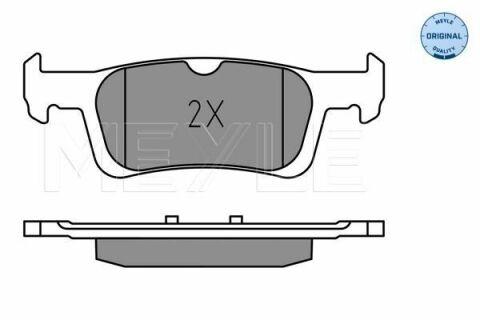 Тормозные колодки (задние) Ford Fiesta 1.0 EcoBoost 17-/Peugeot 308 1.6 HDi 14-