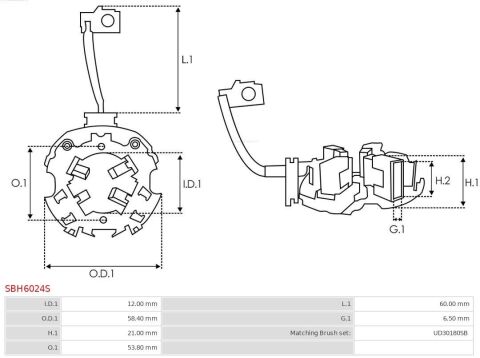 Щіткотримач стартера Toyota Land Cruiser 02-09
