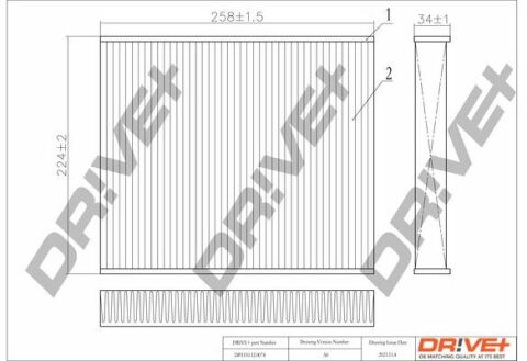 DP1110.12.0074 Drive+ - Фильтр салона