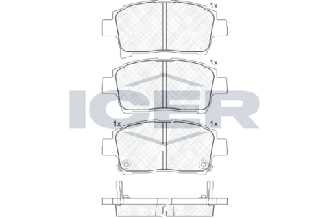 Колодки тормозные (передние) Toyota Corolla 01-08/Prius 03-09/Yaris 99-05