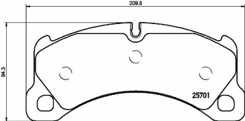 Гальмівні  колодки Brembo