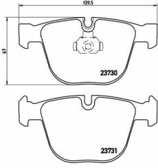 Колодки гальмівні (задні) BMW 5 (E60/65)/X5 (E70/F15)/X6 (E71/E72) 3.0-4.4 08- Колодки гальмівні (задні) BMW 5 (E60/65)/X5 (E70/F15)/X6 (E71/E72) 3.0-4.4 08-