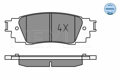 Колодки гальмівні (задні) Toyota C-HR 16--/Rav4 18-/Lexus RX 15-