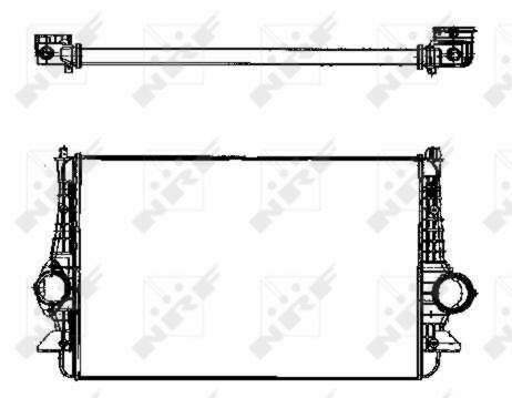 Радіатор інтеркулера Ford Galaxy/VW Sharan 1.9/2.0TDI 02-10