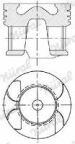 Поршень в комплекті на 1 циліндр, STD