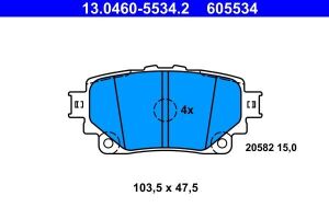 Колодки гальмівні (задні) Toyota Rav4 18-/Highlander 19-