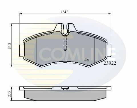 CBP0480 Comline - Тормозные колодки для дисков