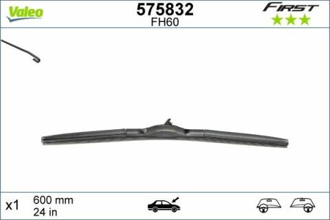 Щетка стеклоочистителя (600mm) Kia Sportage/Lexus IS/Mazda CX-5/Toyota Rav4 08-