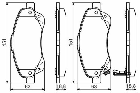 Колодки тормозные (передние) Toyota Avensis/Corolla 03-09