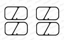 Комплект резиновых прокладок.