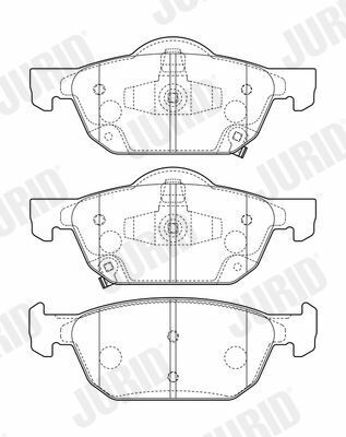 JURID Колодки торм пров HONDA Accord 08-