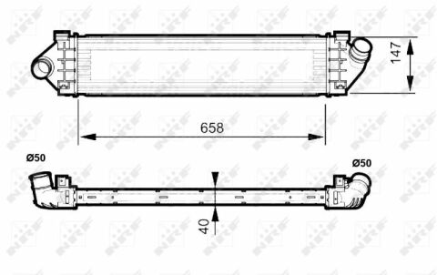 Радіатор інтеркулера Ford Galaxy/Mondeo/S-Max 1.6/1.8/2.0TDCi 07-15