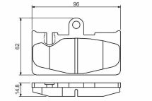 Гальмівні задні колодки Lexus LS (FE) 430 00- TOYOTA Гальмівні задні колодки Lexus LS (FE) 430 00- TOYOTA