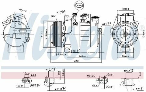 Компрессор MERCEDES VITO III W 447 (14-) 114 BLUETEC