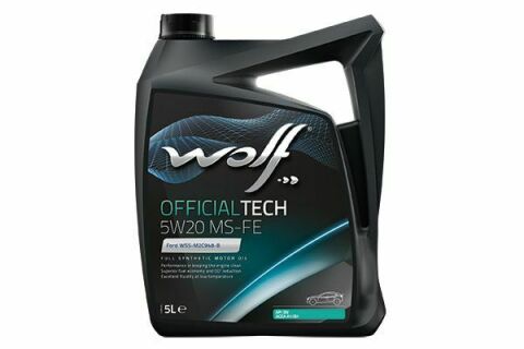 Моторное масло WOLF OFFICIALTECH MS-FE 5W-20, 5 литров Моторное масло WOLF OFFICIALTECH MS-FE 5W-20, 5 литров