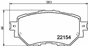 Тормозні колодки передні mazda 3 13-