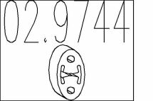 Резиновый элемент крепления выхлопной системы