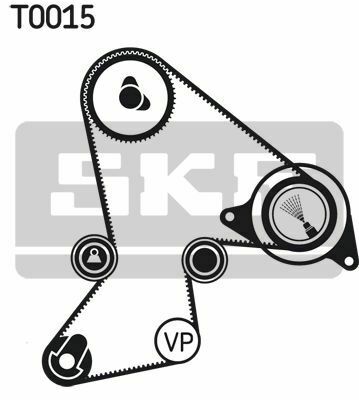 SKF К-кт. ГРМ (ремінь+ролик) Renault 18/20/21/25