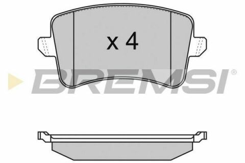 Гальмівні колодки зад. A4 07-/Q5 12- (ATE)