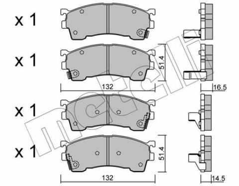 Колодки тормозные (передние) Mazda 626 IV/V 91-02/MX-6 92-97/Ford USA Probe 93-98