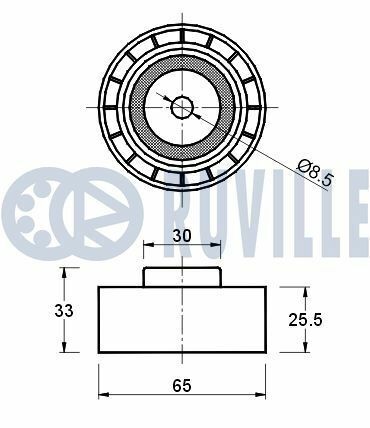 RUVILLE ROVER Натяжной ролик 200/25